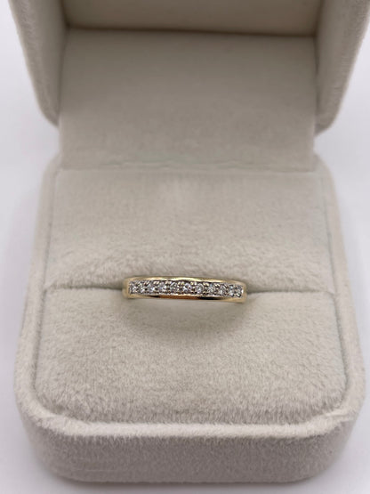 9ct gold diamond ring