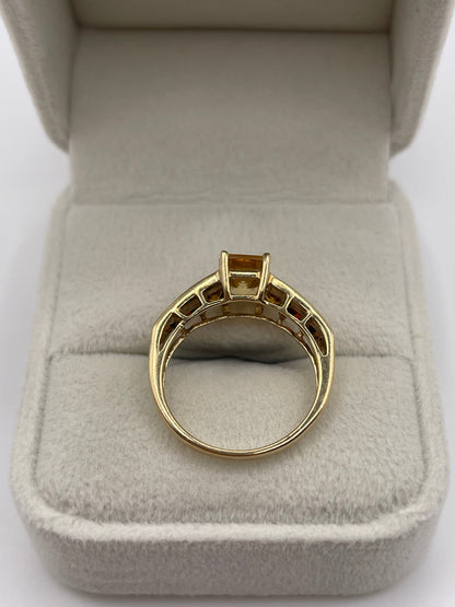 9ct gold citrine ring