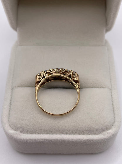9ct gold opal ring
