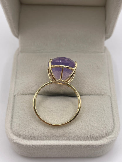 9ct gold quartz ring