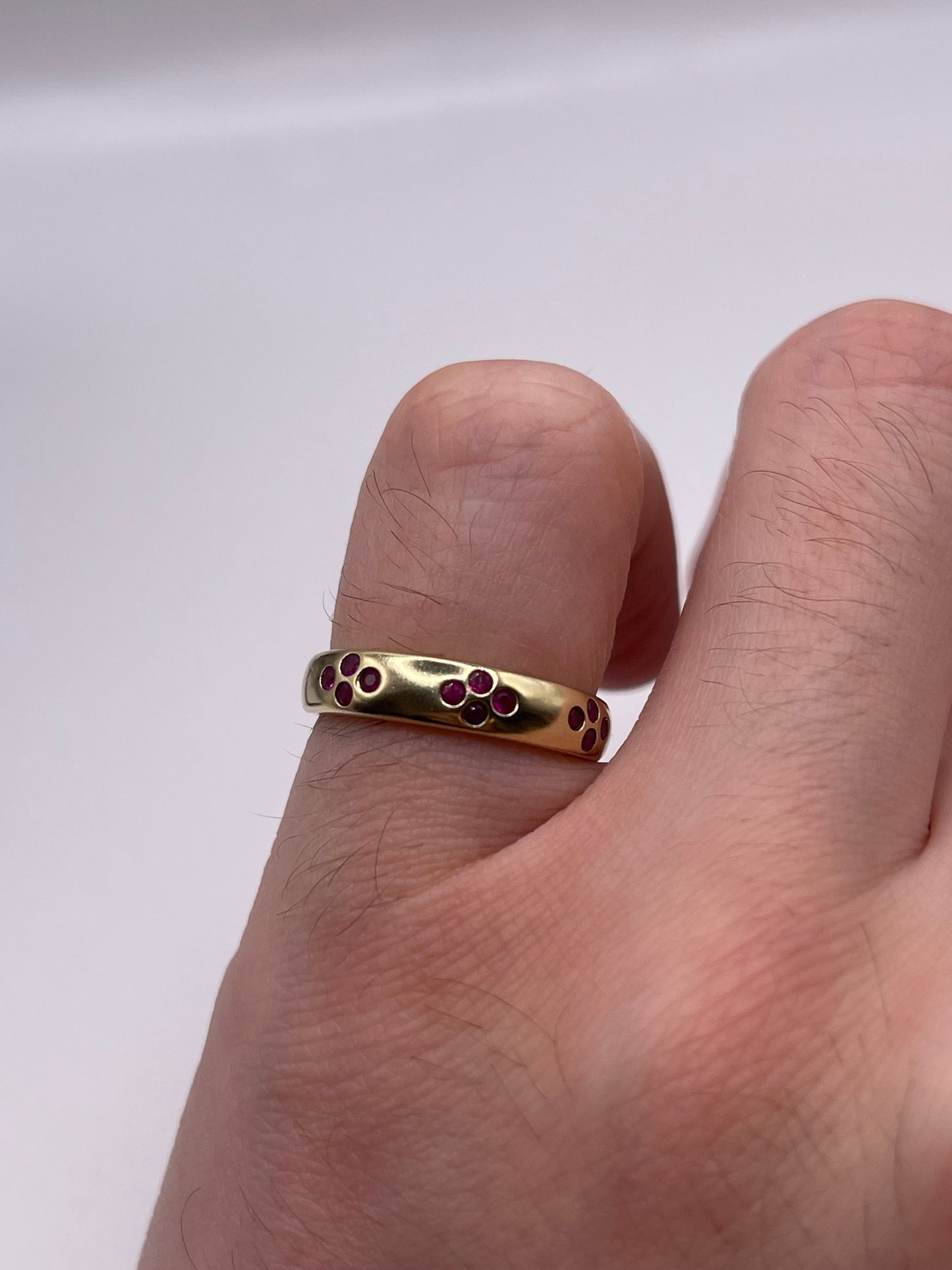 9ct gold ruby ring