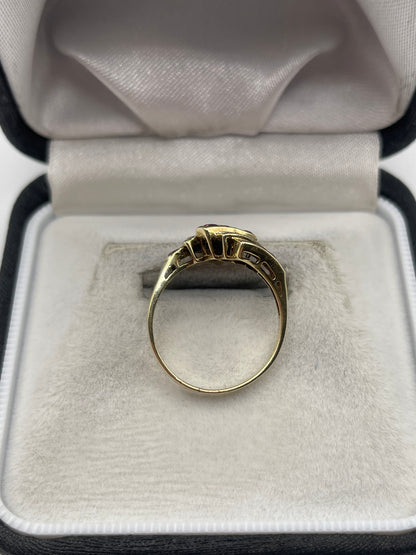 14ct gold ruby and diamond ring