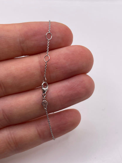 14ct white gold diamond bracelet