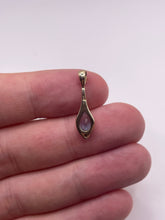 Load image into Gallery viewer, 9ct gold topaz and diamond pendant
