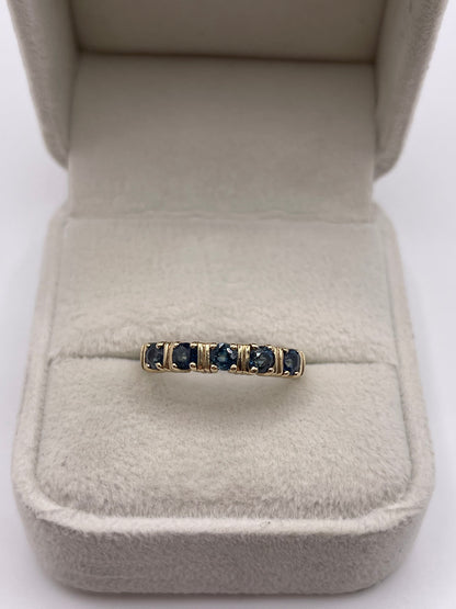 9ct gold sapphire ring