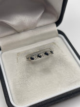 Load image into Gallery viewer, 9ct gold sapphire and diamond ring
