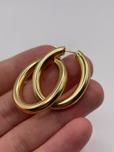 Load image into Gallery viewer, 9ct gold creole earrings
