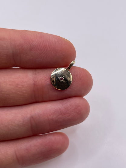 9ct gold amethyst pendant