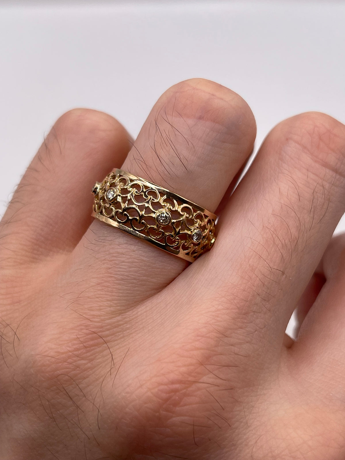 18ct rose gold diamond eternity ring
