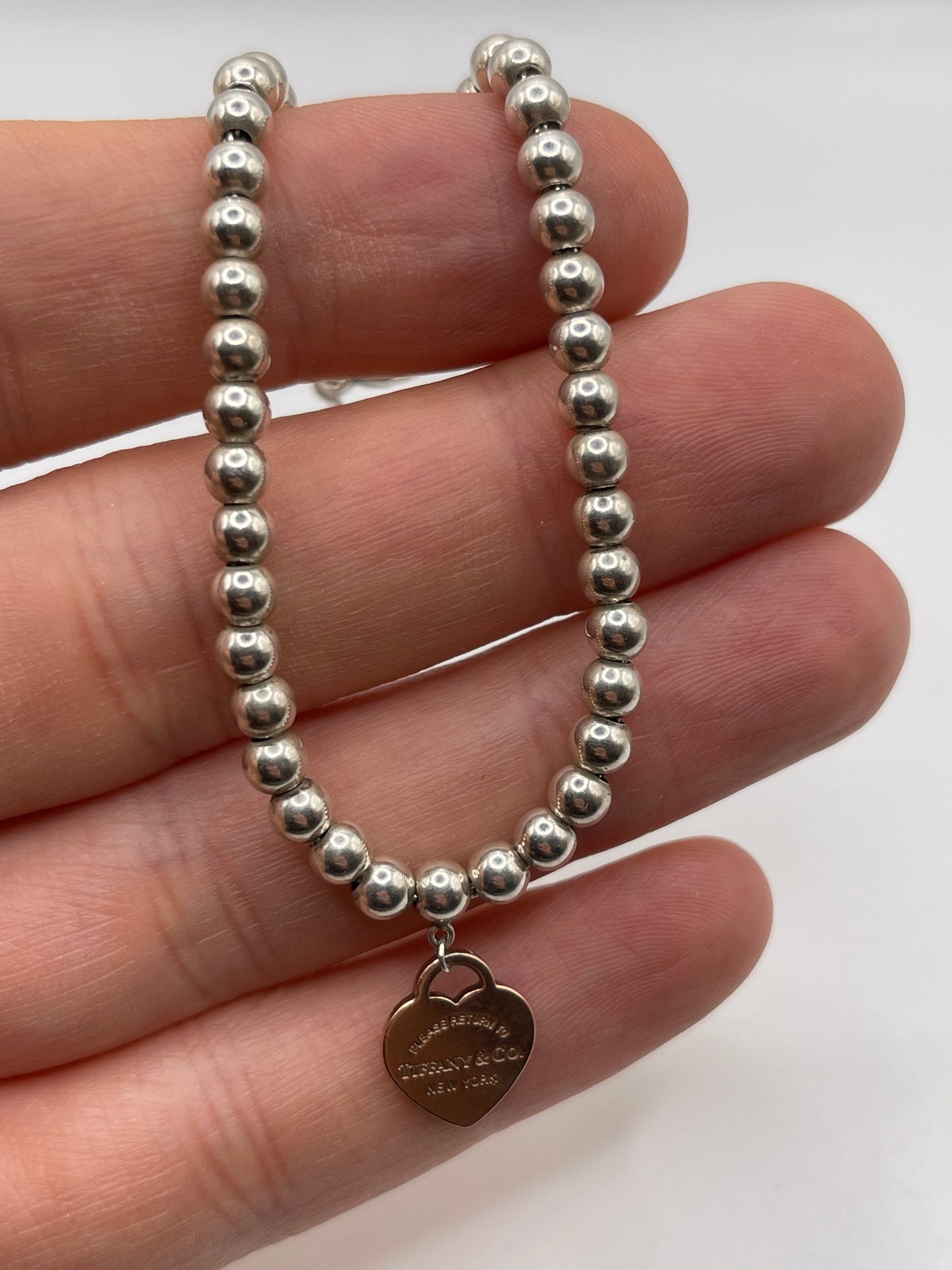 Tiffany and co silver rubedo bracelet