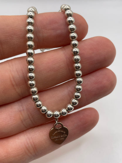Tiffany and co silver rubedo bracelet