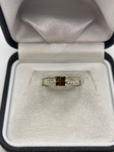 Load image into Gallery viewer, 9ct gold diamond cluster ring
