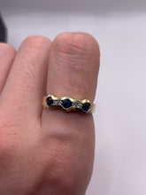 Load image into Gallery viewer, 14ct gold sapphire and diamond ring
