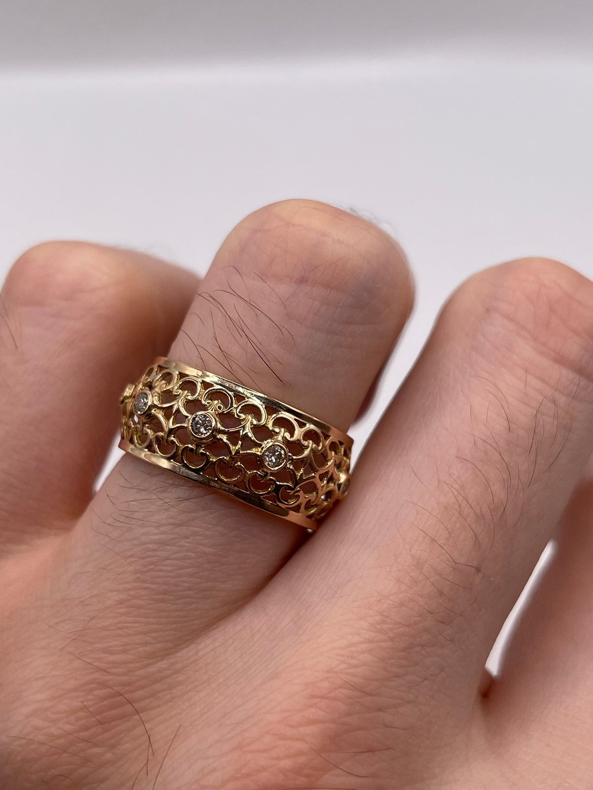 18ct rose gold diamond eternity ring