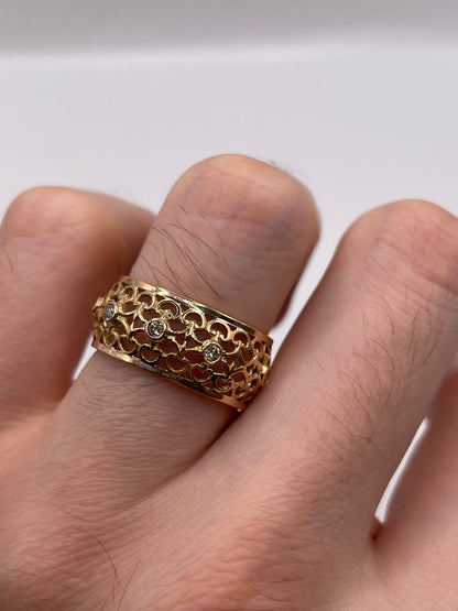 18ct rose gold diamond eternity ring