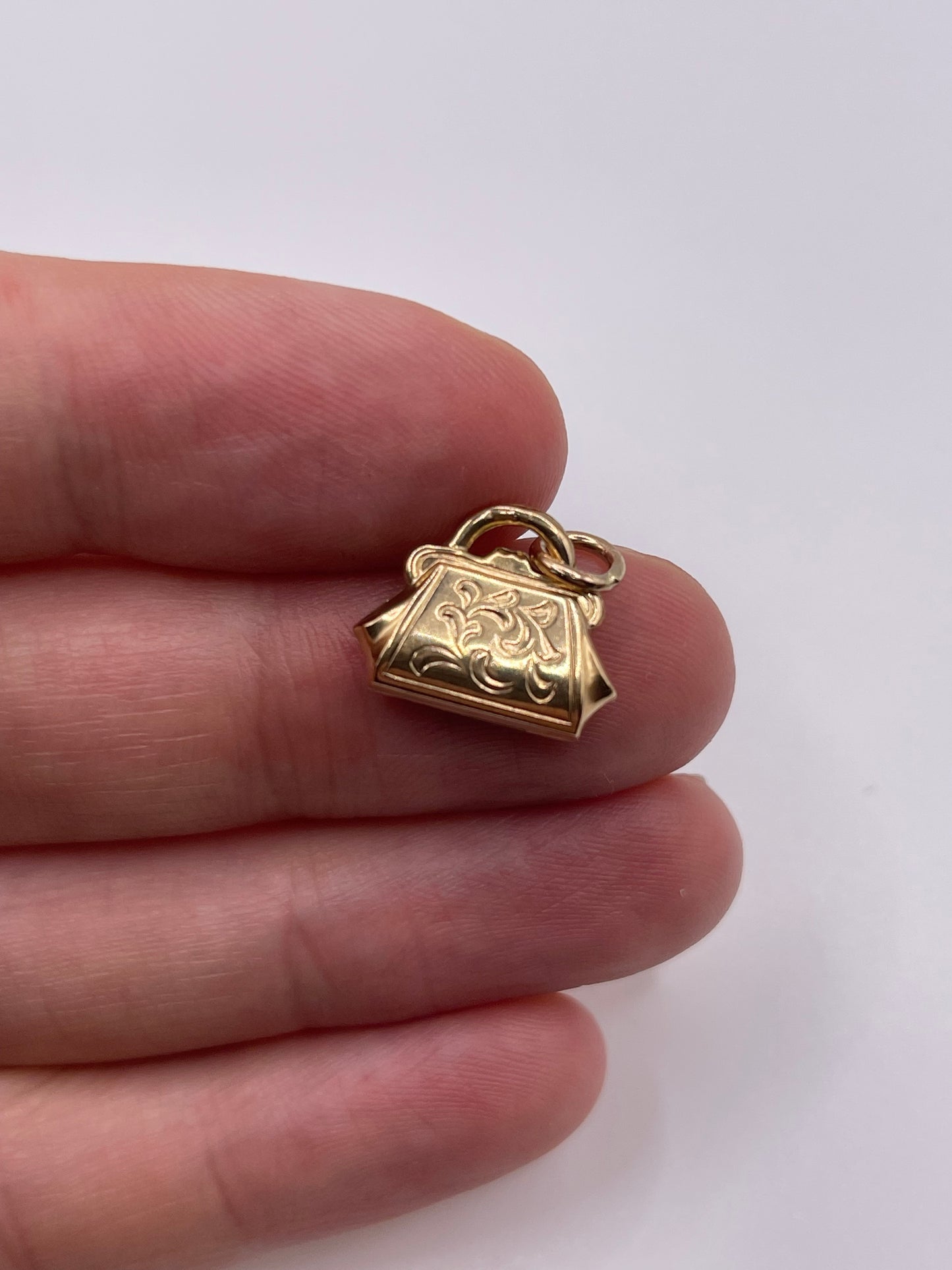 9ct gold bag charm
