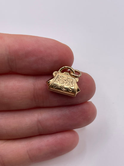 9ct gold bag charm