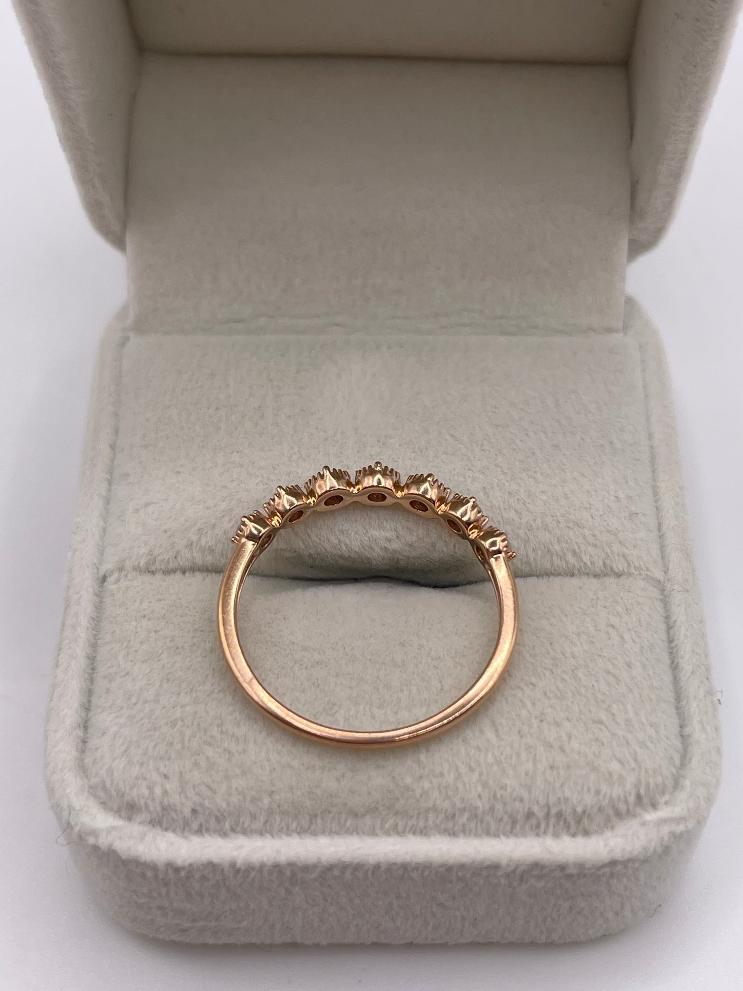 9ct rose gold diamond ring