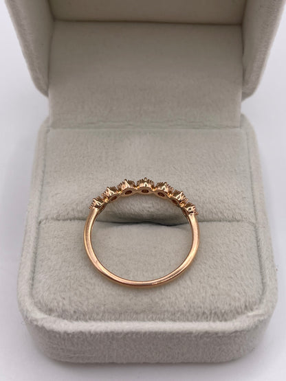 9ct rose gold diamond ring