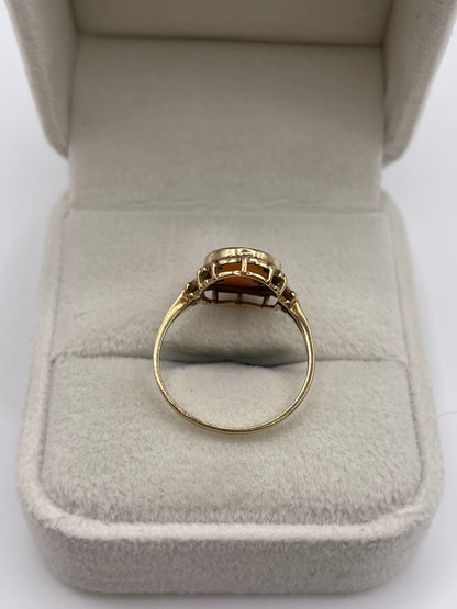 9ct gold cameo ring