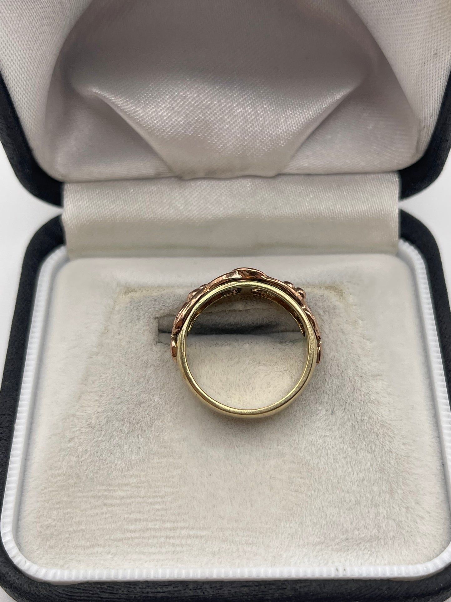 Clogau 9ct two tone gold ring