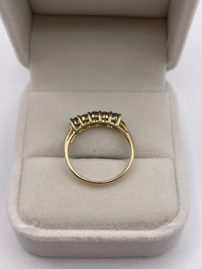 9ct gold tanzanite ring