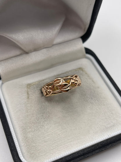 Clogau 9ct two tone gold ring