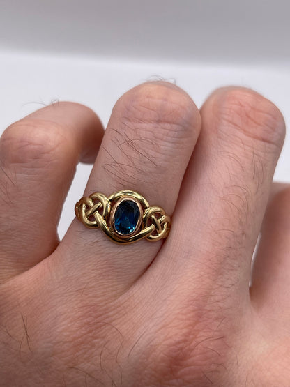 Clogau 9ct gold topaz ring