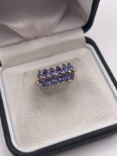 Load image into Gallery viewer, 9ct gold tanzanite and diamond ring
