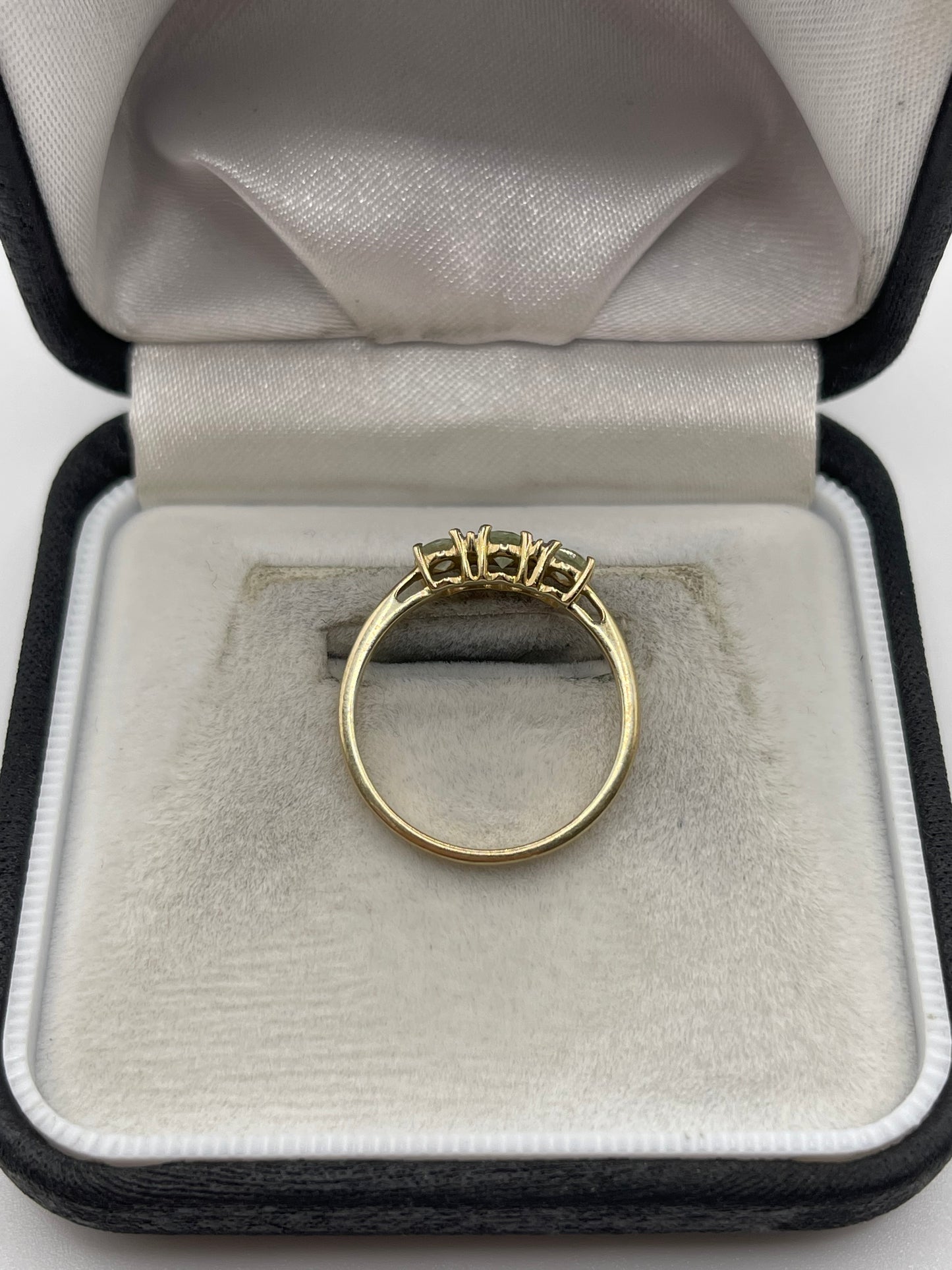 9ct gold quartz and zircon ring