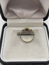 Load image into Gallery viewer, 9ct gold amethyst claddagh ring
