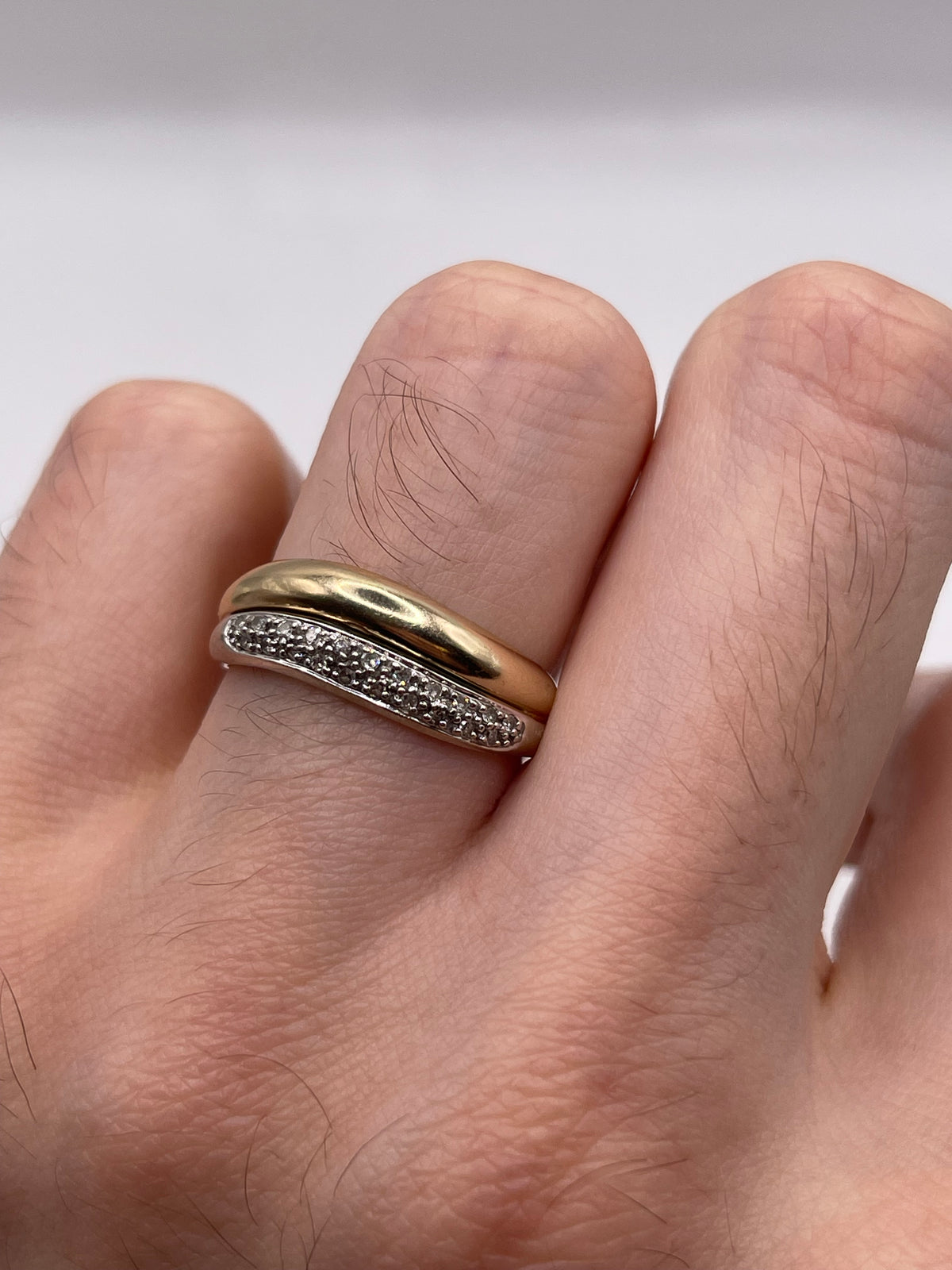 9ct gold diamond cluster ring