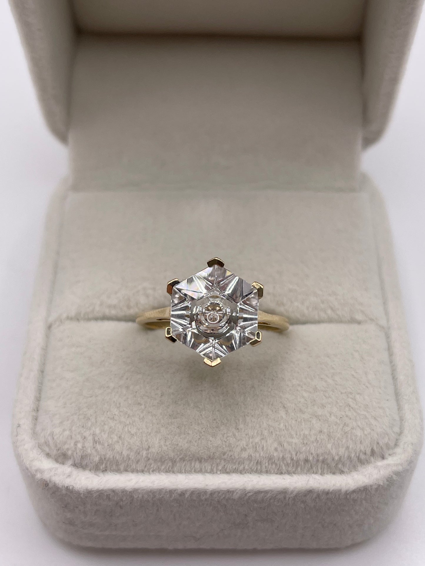 Glenn Lehrer 9ct gold topaz ring