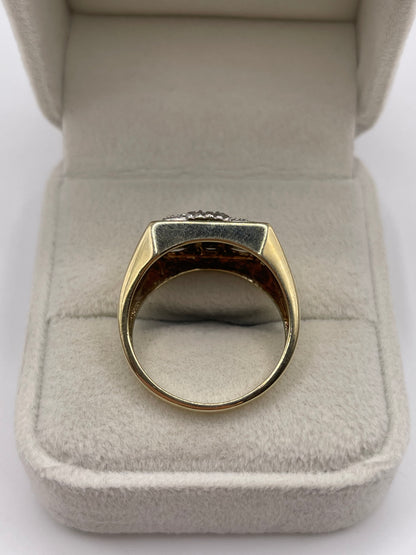 9ct gold diamond eagle ring