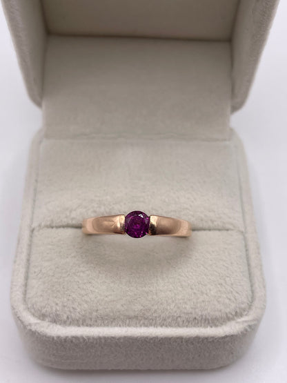 9ct rose gold tourmaline ring