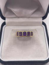 Load image into Gallery viewer, 18ct gold amethyst and diamond ring
