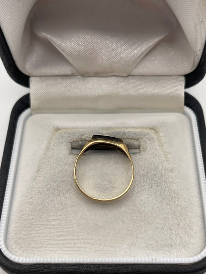 9ct gold tigers eye ring