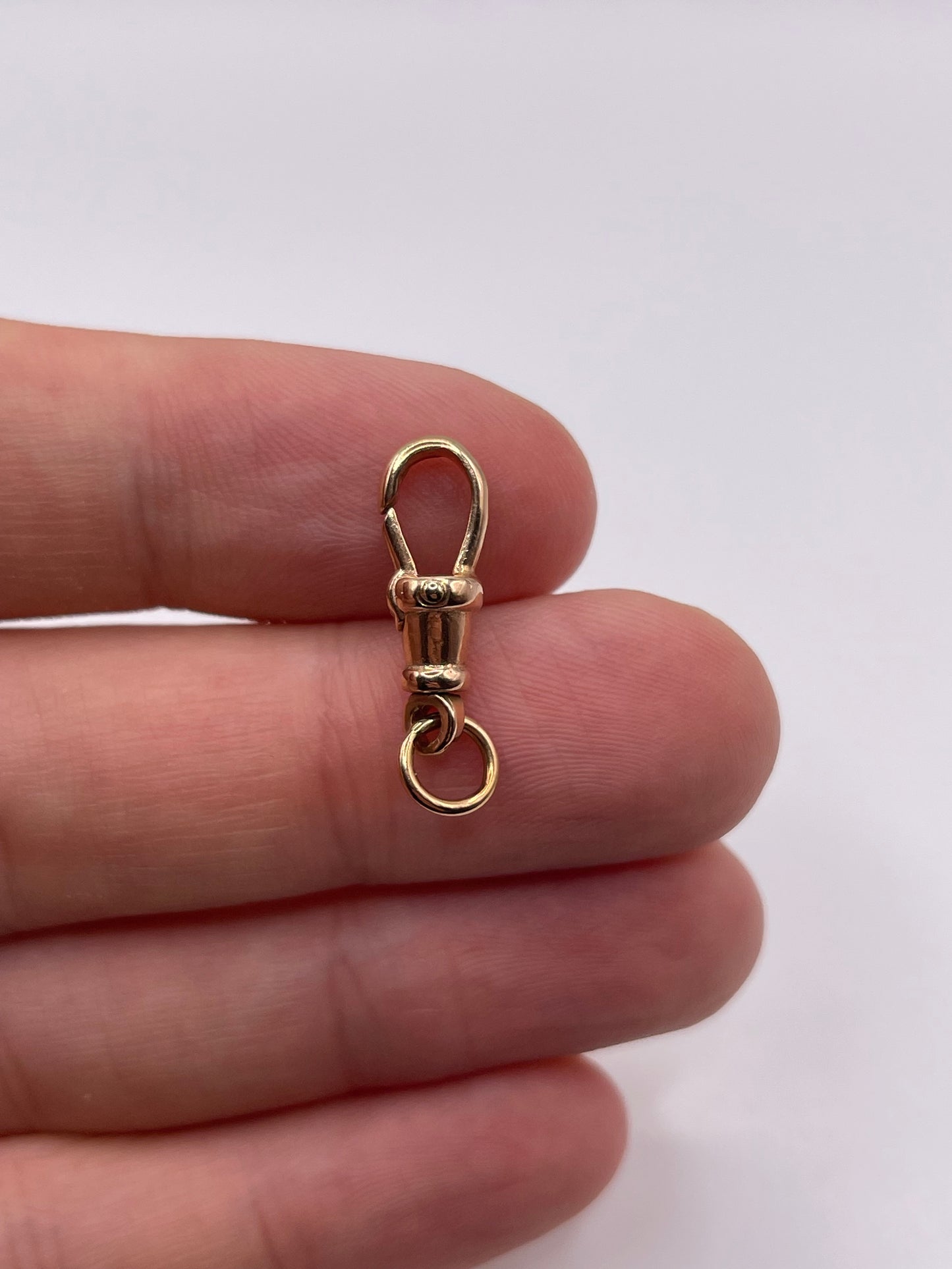 9ct rose gold dog clip 3
