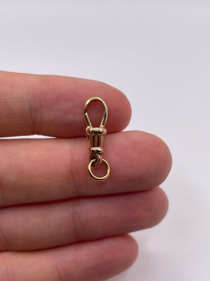 9ct rose gold dog clip 3