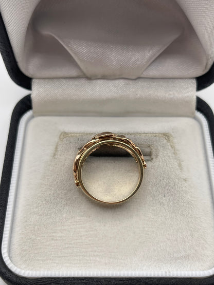 Clogau 9ct two tone gold ring