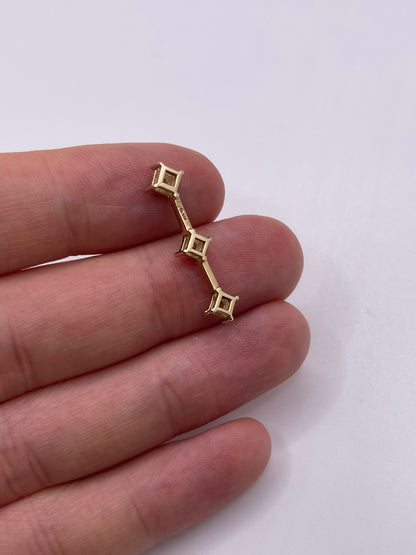 9ct gold diamond pendant
