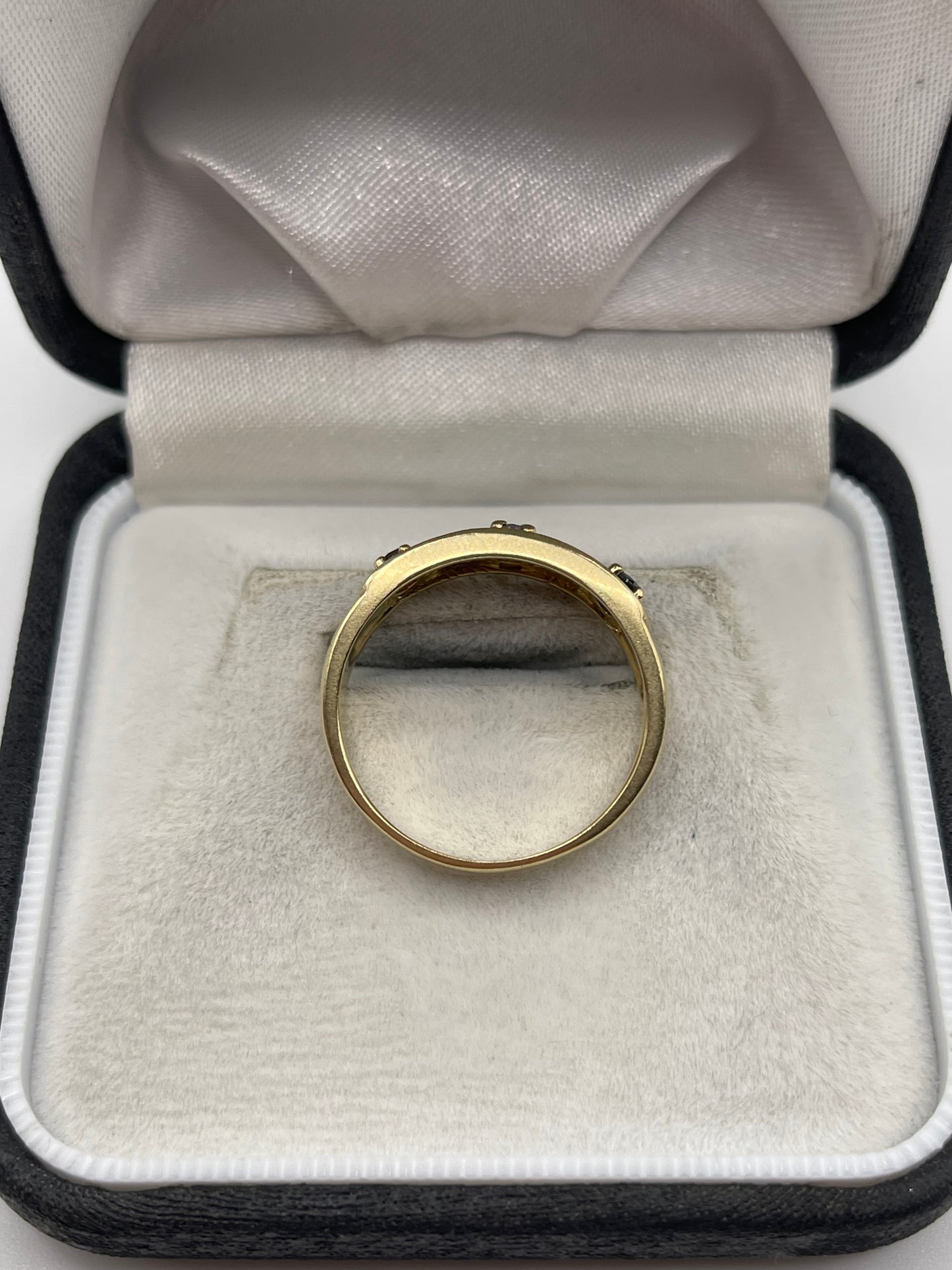 9ct gold multi gemstone ring