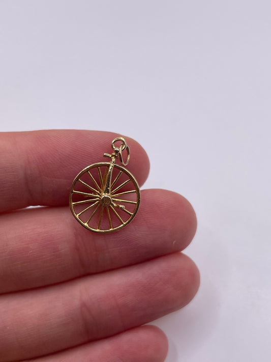9ct gold unicycle charm