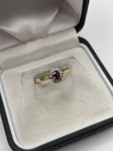 Load image into Gallery viewer, 9ct gold ruby and diamond ring
