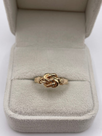 9ct gold knot ring