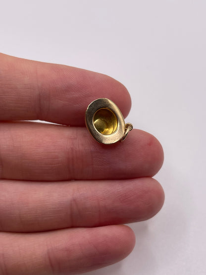 9ct gold hat charm
