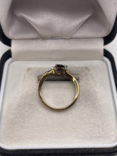 Load image into Gallery viewer, 9ct gold iolite and diamond ring
