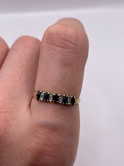 9ct gold sapphire and diamond ring