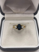 Load image into Gallery viewer, 18ct gold sapphire and diamond ring
