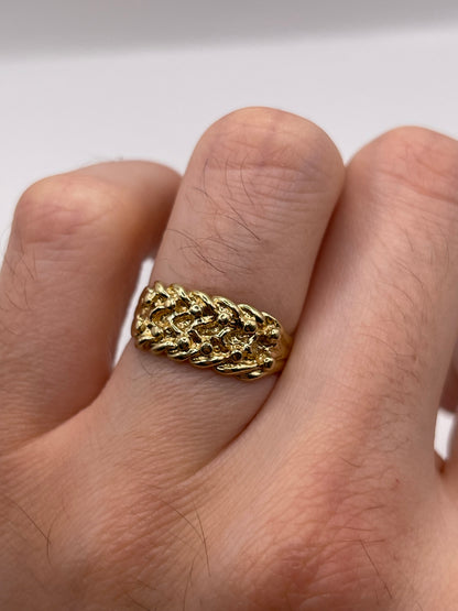 9ct gold keepers ring